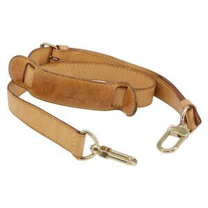 LOUIS VUITTON Nume leather Strap Leather 40.2""-47.2"" Beige LV Auth BA8270